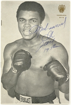 Muhammad Ali Signed Program (Beckett)